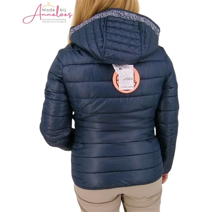 Barbara Lebek winterjas omkeerbaar 311800552 blauw